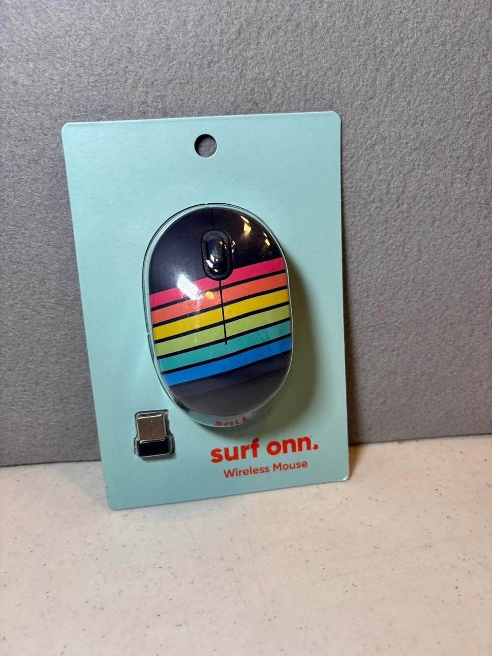 Surf Onn Wireless Mouse Rainbow Stripe